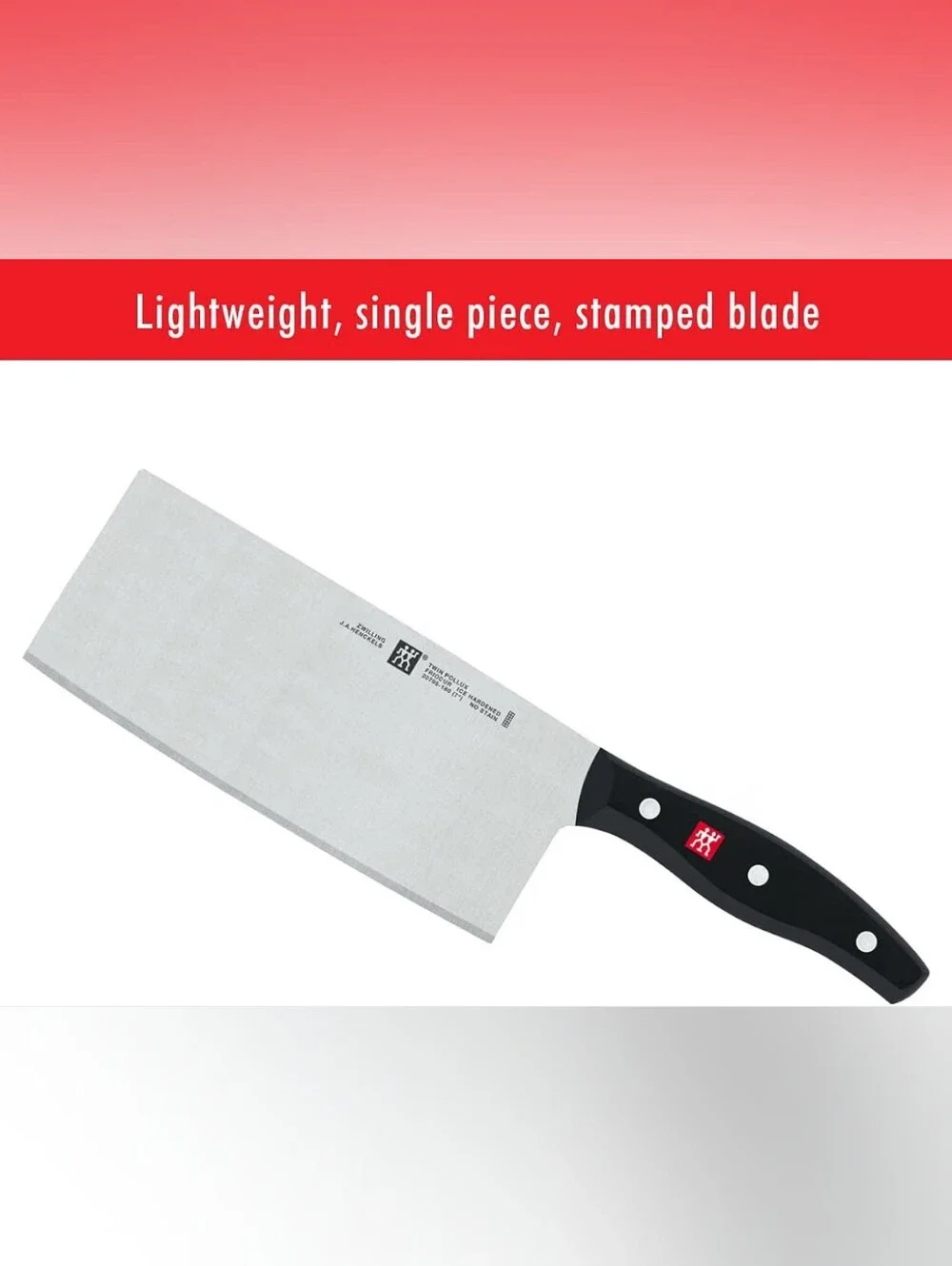 ZWILLING Twin Signature 7-inch Chinese Vegetable Cleaver, Razor-Sharp.